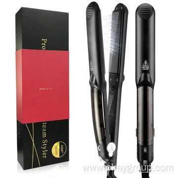 Flat Iron Straightening Iron Curler Steam Hair Straightener